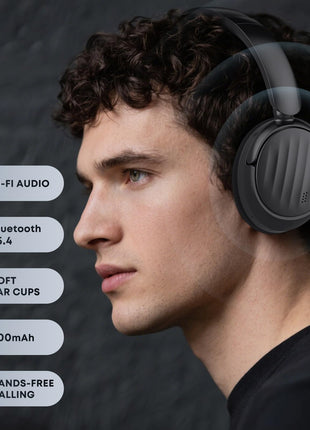BEHOO Bluetooth Headphones, Wireless Over Ear Bluetooth Headsets with 35H Playtime, HiFi Stereo Foldable Headphones with Foam Ear Cups for Sports, Office, Travel