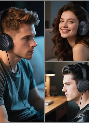 BEHOO Bluetooth Headphones, Wireless Over Ear Bluetooth Headsets with 35H Playtime, HiFi Stereo Foldable Headphones with Foam Ear Cups for Sports, Office, Travel