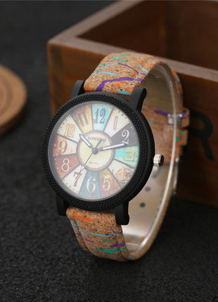 Casual Vintage Leather Women Quartz Wrist Watch Gift Clock