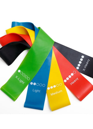 Yoga Resistance Rubber Bands Indoor Outdoor Fitness Equipment 0.35mm-1.1mm Pilates Sport Training Workout Elastic Bands