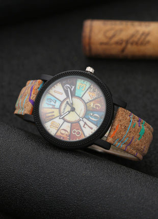 Casual Vintage Leather Women Quartz Wrist Watch Gift Clock