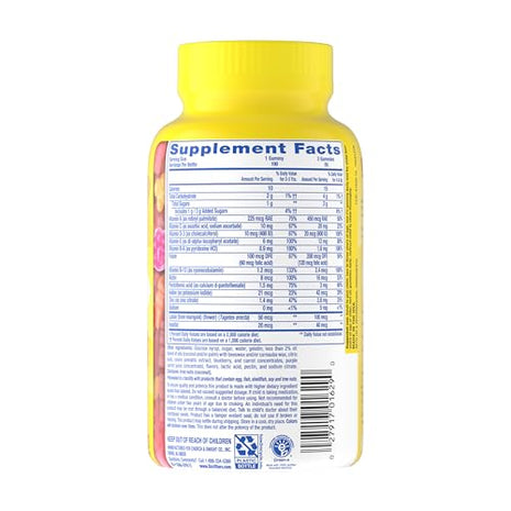 L'il Critters Gummy Vites Daily Kids Multivitamins Assorted Fruit Flavors for Ages 2+ Toddlers & Kids, Gummy Vitamin with Vitamin C and D, 95-190 Day Supply, 190 Gummies