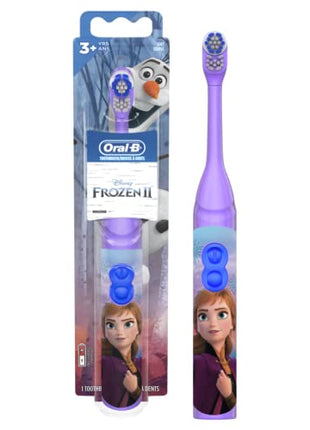 Oral-B Kids Battery Power Electric Toothbrush Featuring Disney's Frozen for Children and Toddlers age 3+, Soft (Characters May Vary)