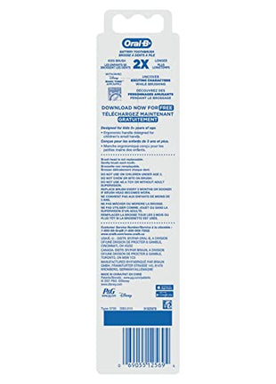 Oral-B Kids Battery Power Electric Toothbrush Featuring Disney's Frozen for Children and Toddlers age 3+, Soft (Characters May Vary)