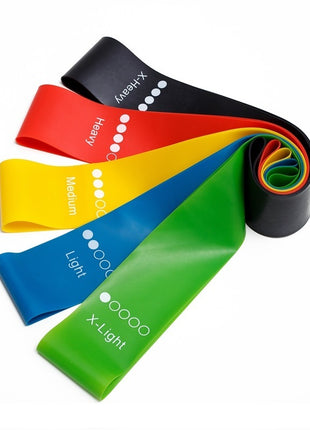Yoga Resistance Rubber Bands Indoor Outdoor Fitness Equipment 0.35mm-1.1mm Pilates Sport Training Workout Elastic Bands
