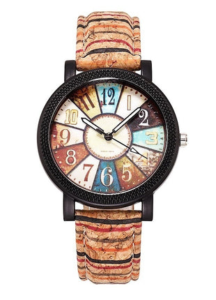 Casual Vintage Leather Women Quartz Wrist Watch Gift Clock