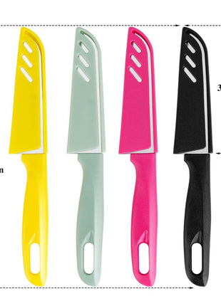BYkooc 8 pieces Paring Knives (4PCS Peeling Knives and 4PCS Knife Sheath), Ultra Sharp Vegetable and Fruit Knife,German Steel Small Kitchen Knife with PP Plastic Ergonomic Handle