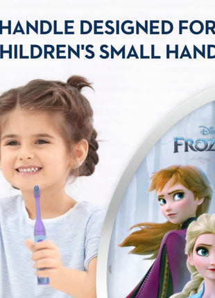 Oral-B Kids Battery Power Electric Toothbrush Featuring Disney's Frozen for Children and Toddlers age 3+, Soft (Characters May Vary)