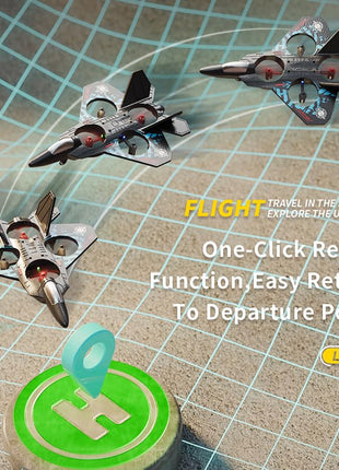 BehooToys oRemote Control Airplane RC Plane Drones for Kids 8-12 Boys Adult Flying Foam Air Plane Toy for Beginner with Stable Hovering,6-axis Gyro,360° Flips,Circle Fly,LED Light,Low Battery Alarm,2.4Ghz