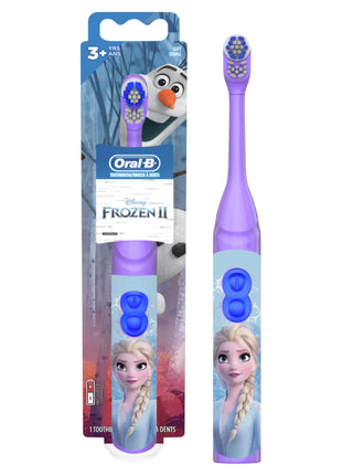 Oral-B Kids Battery Power Electric Toothbrush Featuring Disney's Frozen for Children and Toddlers age 3+, Soft (Characters May Vary)