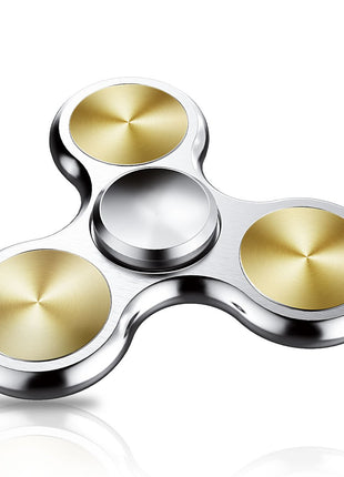ATESSON Fidget Spinner Toy Ultra Durable Stainless Steel Bearing High Speed Precision Metal Material Hand Spinner Focus Anxiety Stress Relief Boredom Killing Time Toys Silver