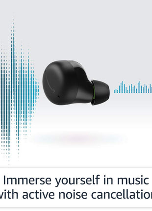 Amazon Echo Buds with Active Noise Cancellation (newest model), Wireless charging case, Black