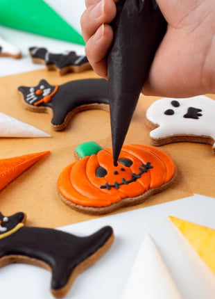 Halloween Cookie Cutters Set - 12 Pieces Stainless Steel Halloween Cookie Cutters Shape,Pumpkin, Ghost, Bat and Cat Cookie Cutter Shapes for Halloween Food Party Decorations