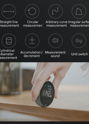 Distance Measuring Instrument Electronic Measuring Ruler Tape Measure High Definition Digital LCD High Precision Electronic Measuring Ruler Tool