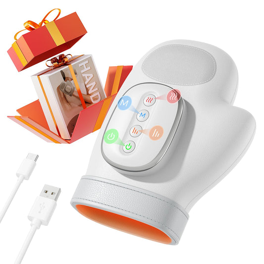 Estefanlo Hand-Massager with Heat-and-Compression -3 Massage Modes & 3 Heat Settings & 5 Compression Models for Carpal-Tunnel-Relief, Hand-Massager-Arthritis-and-Muscle-Relaxation - Gift for Men/Women