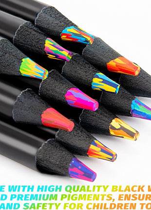 Yangmei Stocking Stuffers, Art Supplies, 12 Rainbow Colored Pencils, Teen Girl Gifts Trendy Stuff, Art Supplies for Kids 9-12, Gifts for 5-12 Year Old Girl, Arts and Crafts for Kids Ages 8-12