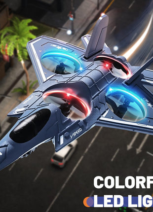 BehooToys Foam Remote Control Airplanes RC Planes for Kids Adults 14+, RC Airplane Fighter Jet with Light, 360° Flip Fighter Jet Toys, Stunt Roll, Airplane Toy Gifts for Kids Boys