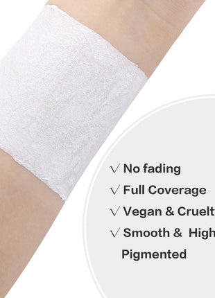 BADCOLOR White Face Body Paint Eye Black Stick for Adults Children Softball Football Baseball Sports , Non-Toxic Hypoallergenic for Halloween SFX Makeup Cosplay Skeleton Clown Costume Parties