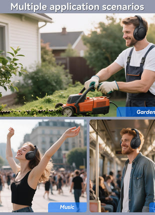 LEVN Hybrid Active Noise Cancelling Headphones, Wireless Headphones Bluetooth 5.4 with Transparent Mode, Hi-Res Audio, Deep Bass, 70H Playtime Over Ear Bluetooth Headset for Work/Travel/Home/Office
