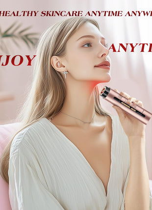 INTEO Microcurrent Facial Device, 3 Modes Red Light Therapy for Face and Neck, Skin Care Facial Massager Perfect Gifts for Women Men