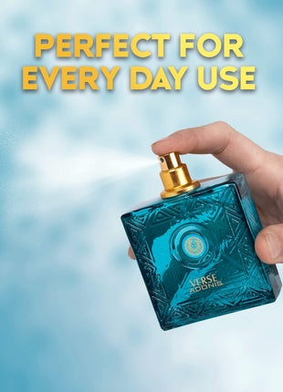 NovoGlow Verse Adonis Eau De Parfum for Men 3.4 Fl. Oz. 100ml Men's Perfume Refreshing Combination of Woody Floral & Fruity Scents - Masculine Scent Lasts All Day A Gift for Any Occasion