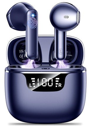 Wireless Earbuds Bluetooth 5.3 Ear Buds Sport Bluetooth Earphones, IPX7 Sweatproof & Shockproof, Bass Sound, 35H Battery, Fast Charget G11PRO Royal Blue