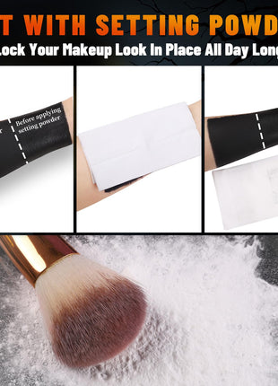 BOBISUKA Halloween Black and White Face Body Paint Oil Based Face Painting Kit for Adult Non Toxic Large Capacity Facepaint for Cosplay Clown Skeleton Vampire Special Effects Makeup