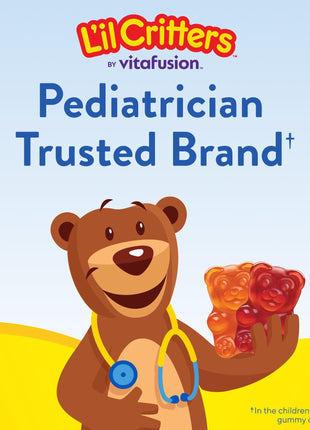 L'il Critters Gummy Vites Daily Kids Multivitamins Assorted Fruit Flavors for Ages 2+ Toddlers & Kids, Gummy Vitamin with Vitamin C and D, 95-190 Day Supply, 190 Gummies