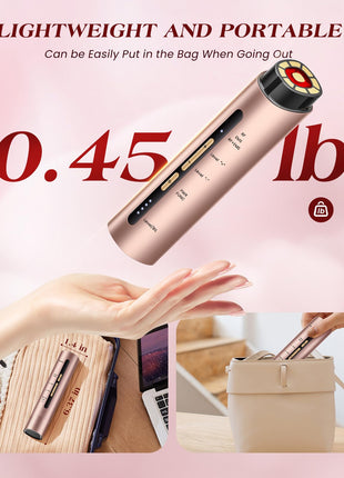 INTEO Microcurrent Facial Device, 3 Modes Red Light Therapy for Face and Neck, Skin Care Facial Massager Perfect Gifts for Women Men