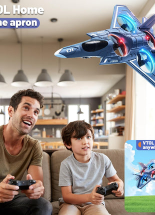 BehooToys Foam Remote Control Airplanes RC Planes for Kids Adults 14+, RC Airplane Fighter Jet with Light, 360° Flip Fighter Jet Toys, Stunt Roll, Airplane Toy Gifts for Kids Boys