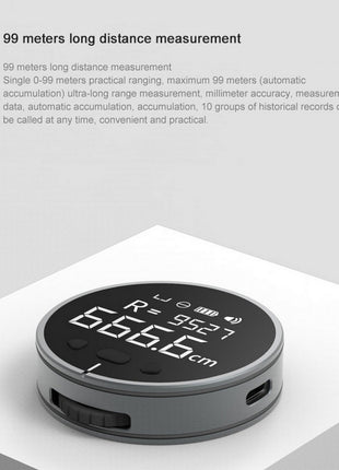 Distance Measuring Instrument Electronic Measuring Ruler Tape Measure High Definition Digital LCD High Precision Electronic Measuring Ruler Tool