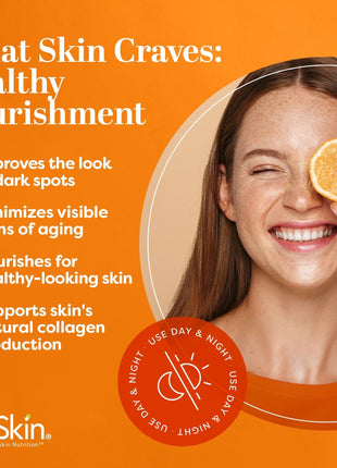 TruSkin Vitamin C Serum For Face – Anti Aging Face Serum with Vitamin C, Hyaluronic Acid, Vitamin E – Brightening Formula – Improve Appearance of Dark Spots, Tone, Fine Lines & Wrinkles, 1 Fl Oz