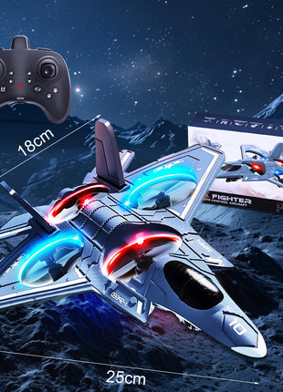 BehooToys Foam Remote Control Airplanes RC Planes for Kids Adults 14+, RC Airplane Fighter Jet with Light, 360° Flip Fighter Jet Toys, Stunt Roll, Airplane Toy Gifts for Kids Boys