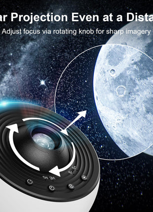 Planetarium Projector Pro for Bedroom, 13 in 1 Star Projector Galaxy Light, Ceiling Night Light Milky Way Mood Lighting with Timer, LED Space Galaxy Lamp Bedroom Room Decor for Adults Kids - White