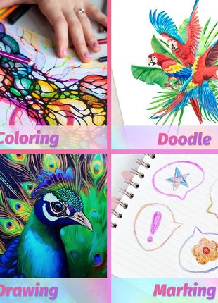 Yangmei Stocking Stuffers, Art Supplies, 12 Rainbow Colored Pencils, Teen Girl Gifts Trendy Stuff, Art Supplies for Kids 9-12, Gifts for 5-12 Year Old Girl, Arts and Crafts for Kids Ages 8-12