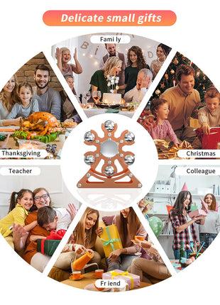 Desk-Fidget-Toys for Ferris-Wheels-Spinner: Metal Kinetic-Spinner 4mins, Cool-Gadgets for Kid Children Teen Adult EDC-Toy, ADHD Tools Cool-Stuff Stress Relief for Office Home School Christmas