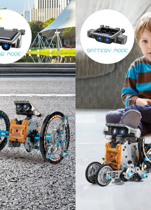 14-in-1 Solar Robot Kit for Kids, Stem Projects for Kids Age 8-12, Educational STEM Science Toy, DIY Solar Power Building Kit, Robotic Set Toys Gift for Boys Girls 8 9 10 11 12 Years Old