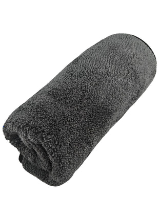 GETSVY Premium Microfiber 600 GSM Dual-Sided Microfiber Towels – Coral Fleece, 16x16 Inches, Ultra-Absorbent for Car Detailing, Home & Sports – 6-Pack, Orange & Charcoal Gray with Hanging Loop