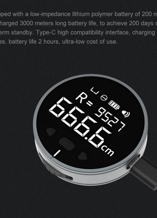 Distance Measuring Instrument Electronic Measuring Ruler Tape Measure High Definition Digital LCD High Precision Electronic Measuring Ruler Tool